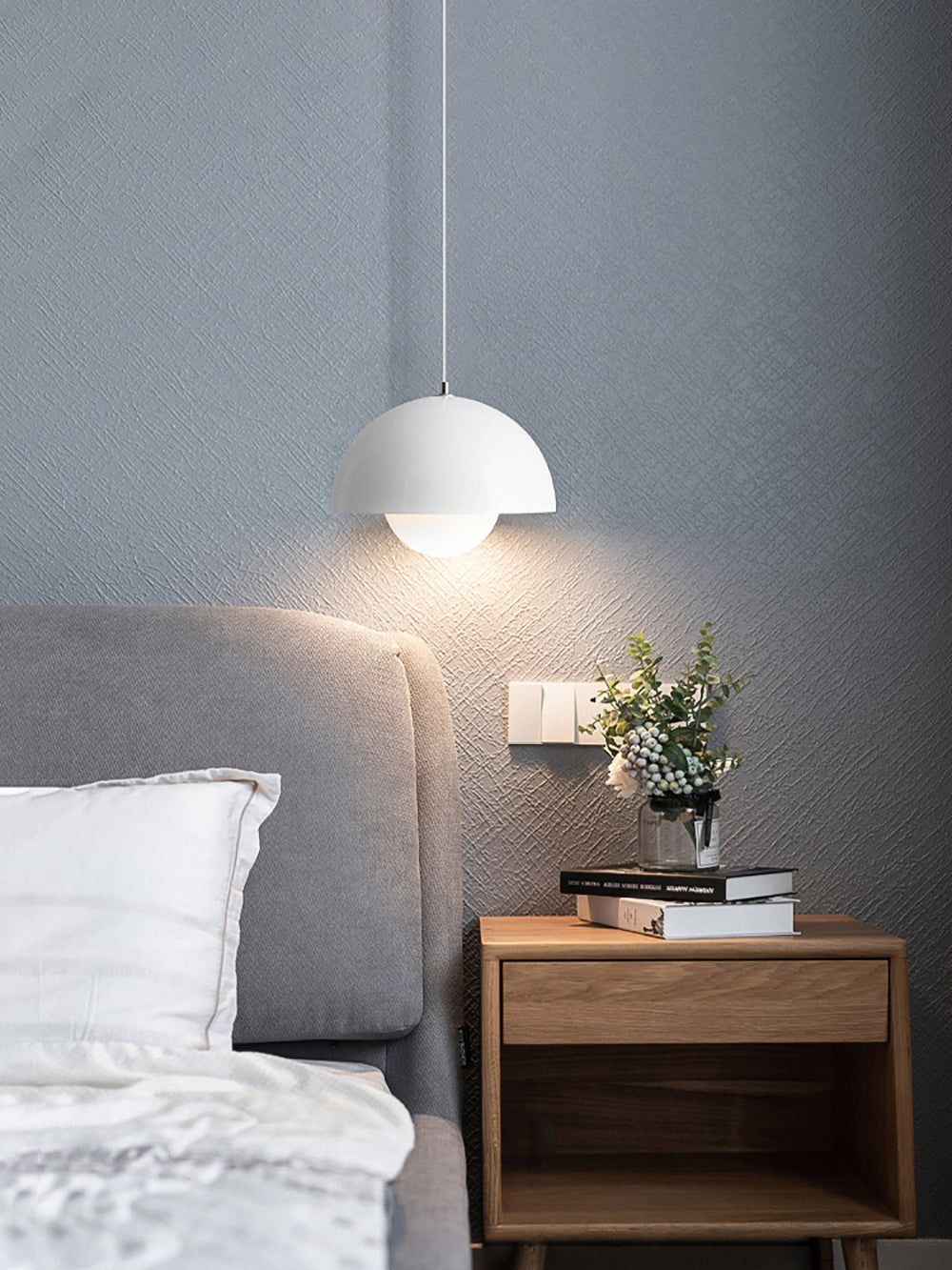 Cöme - Chrome Mushroom Pendant Lamp