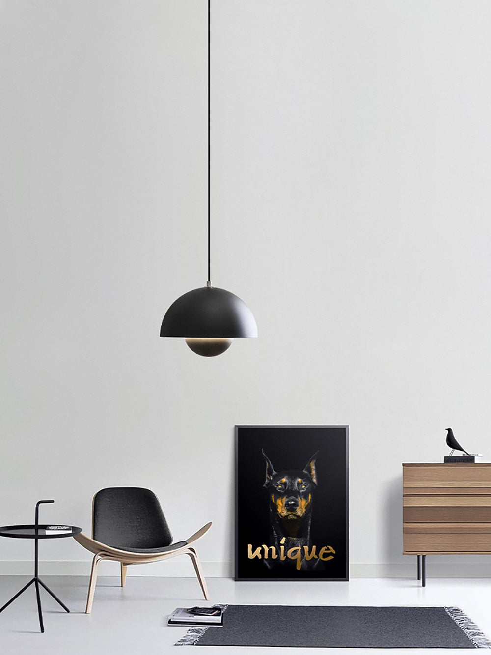 Cöme - Chrome Mushroom Pendant Lamp