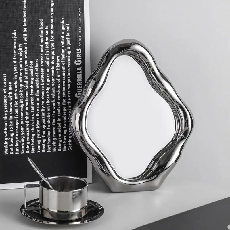 Rositä - Miroir irrégulier argenté