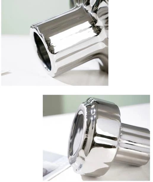 Naemi - Bauhaus Silver Vase