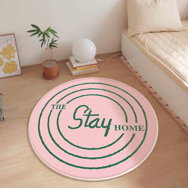 Round Plaid Rugs
