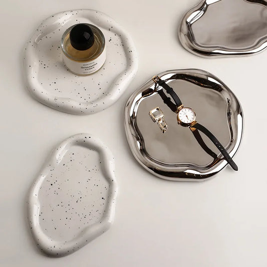 Liv - Irregular Silver Plated