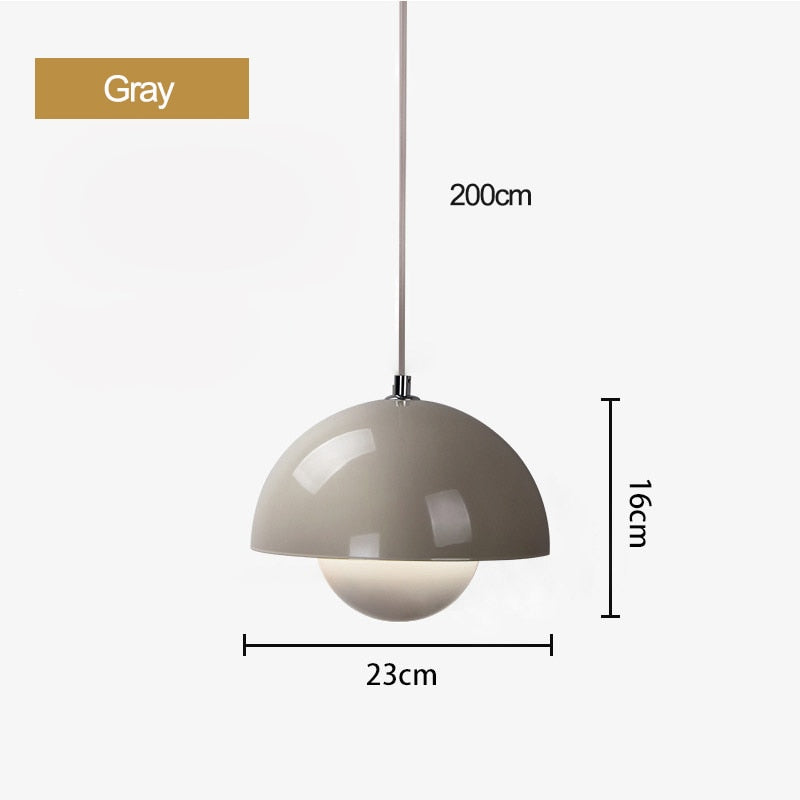 Cöme - Chrome Mushroom Pendant Lamp