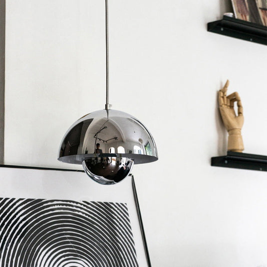 Cöme - Chrome Mushroom Pendant Lamp