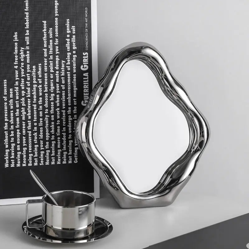 Rositä - Irregular Silver Mirror