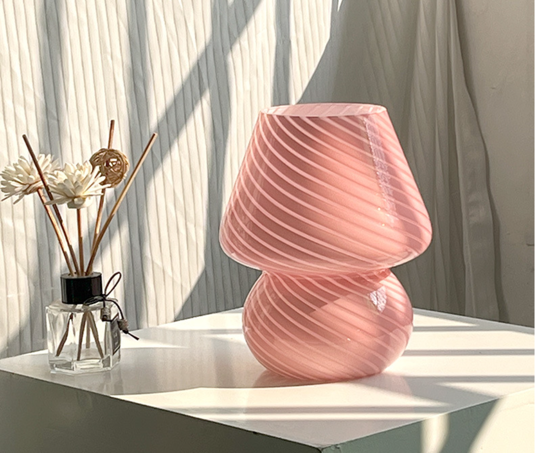 Erikä - Mushroom Striped Lamp