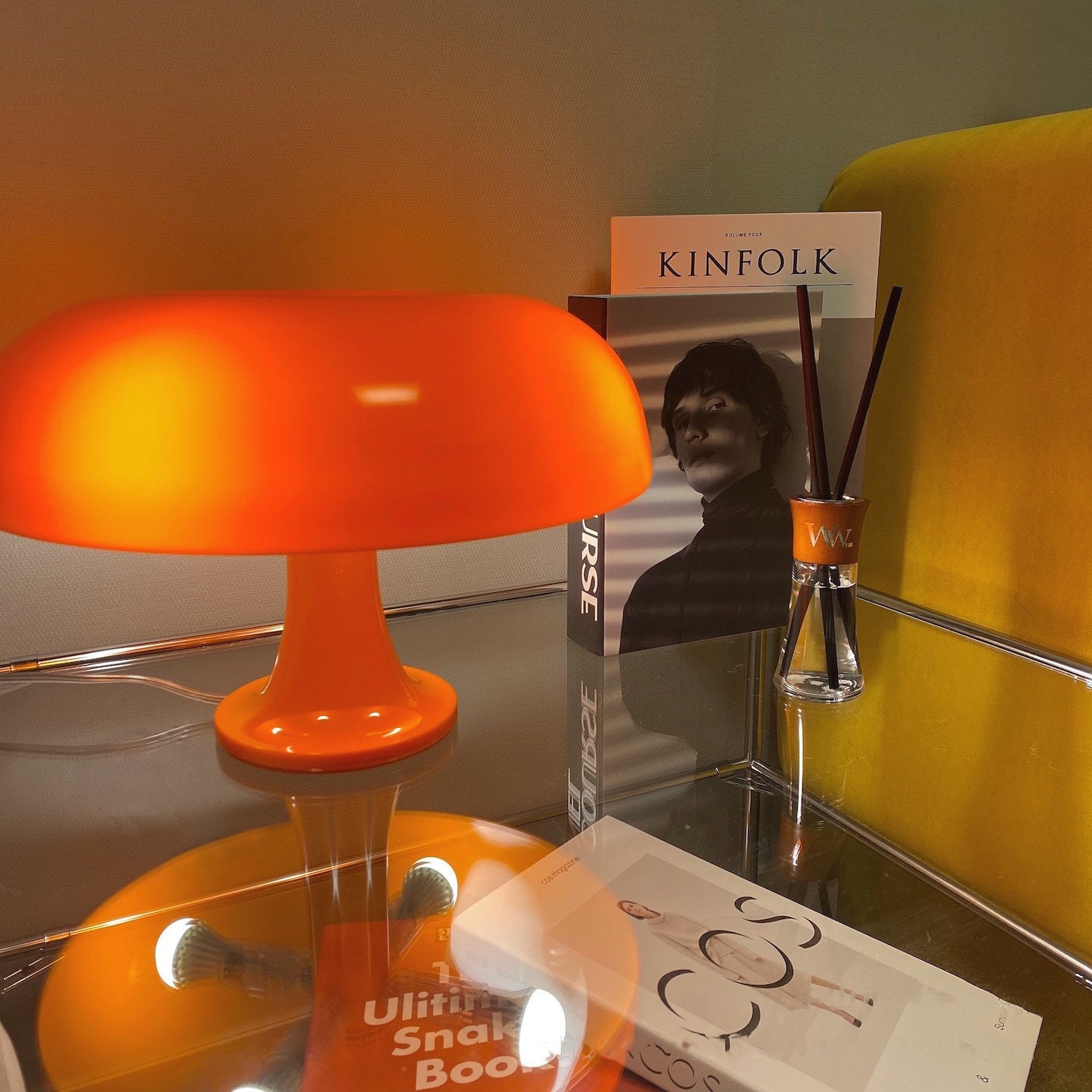 Östen - Mushroom Orange Lamp